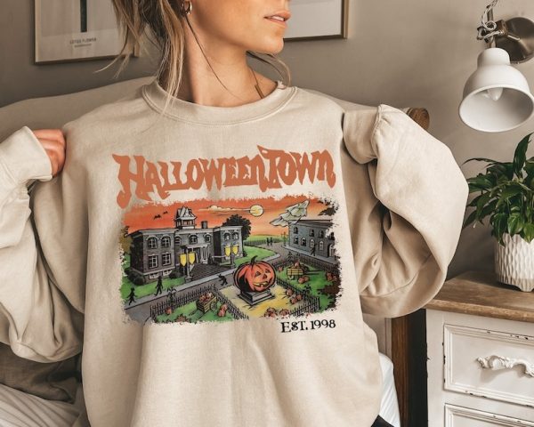 Halloweentown Est 1998 Sweatshirt, Halloween Town Sweatshirt, Halloweentown Sweatshirt, Halloweentown University Sweater