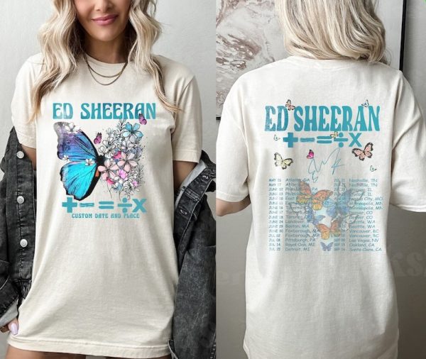 Custom Mathematics Tour Shirt, Butterfly Tshirt, Butterfly Equals Tour shirts, The Mathematics World Tour Shirt, Custom Tshirt, 2023 Tour