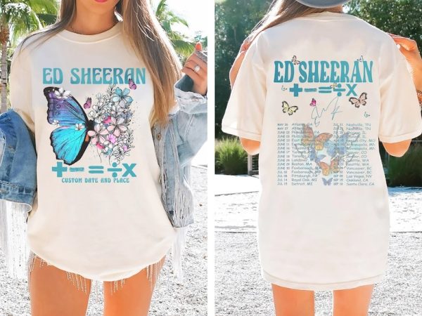 Custom Mathematics Tour Shirt, Butterfly Tshirt, Butterfly Equals Tour shirts, The Mathematics World Tour Shirt, Custom Tshirt, 2023 Tour