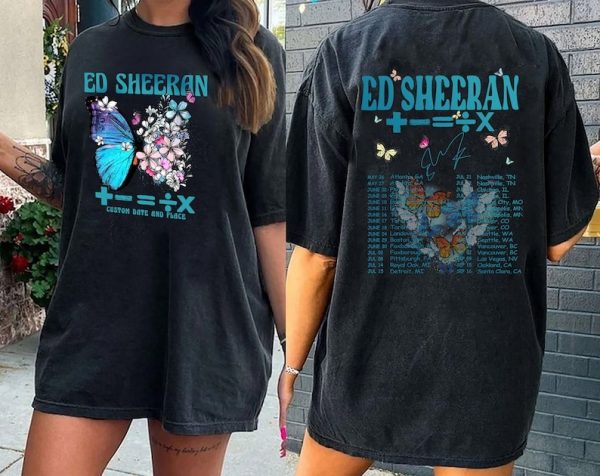 Custom Mathematics Tour Shirt, Butterfly Tshirt, Butterfly Equals Tour shirts, The Mathematics World Tour Shirt, Custom Tshirt, 2023 Tour