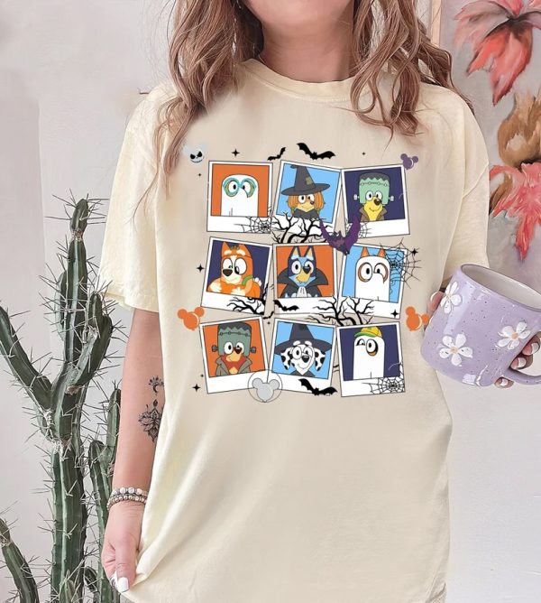 Bluey And Friend Halloween Shirt, Bluey Trick Or Treat Shirt, Bluey And Friend Shirt, Halloween Shirt, Bluey Kids Tee, Bingo Kids Tee