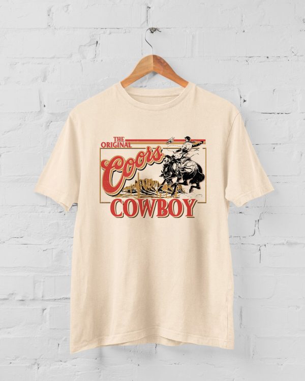 Coors Original Cowboy Shirt 90s, Western Tshirt, Rodeo Shirt, Original Coors Shirt