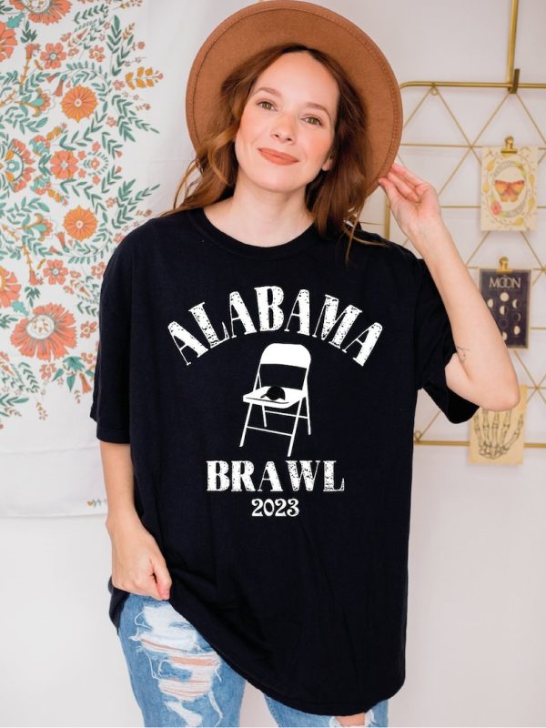 Alabama Brawl Shirt, Folding Chair Fight, A Mass Brawl Breaks Out On Alabama T-Shirt