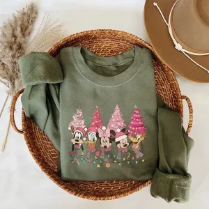 disneyland christmas sweatshirt disneyland sweatshirt christmas family shirt mickey and minnie friends christmas sweatshirt gift for her 1