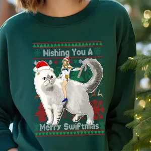 merry swiftmas christmas sweater taylor swift ugly christmas sweatshirt 3