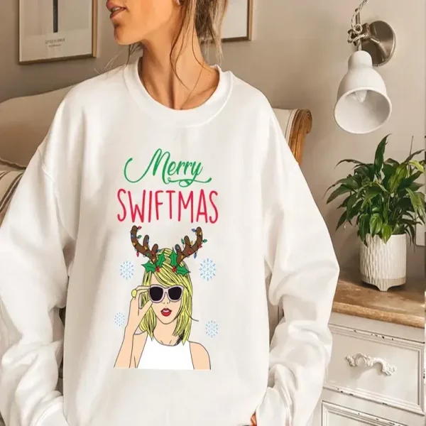 Taylor Swiftie Christmas Sweater, Merry Swiftmas Christmas Sweatshirt, Swiftie Festive Sweatshirt, Swiftie Edition Sweatshirt