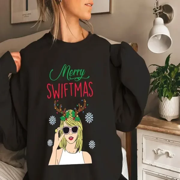 Taylor Swiftie Christmas Sweater, Merry Swiftmas Christmas Sweatshirt, Swiftie Festive Sweatshirt, Swiftie Edition Sweatshirt