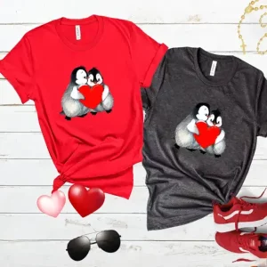 happy feet penguin disney valentine shirt