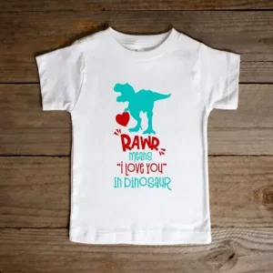 rawr means i love you in dinosaur funny valentine shirt